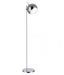 Stříbrná moderní designová stojací lampa model TRIP FLOOR s kovovým stojanem